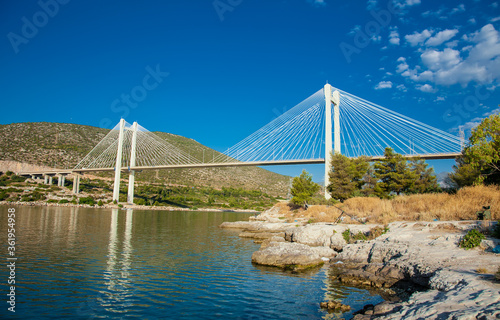 Chalkida Bridge, in Kahlkis. It links the island of Evia to mainland Greece.