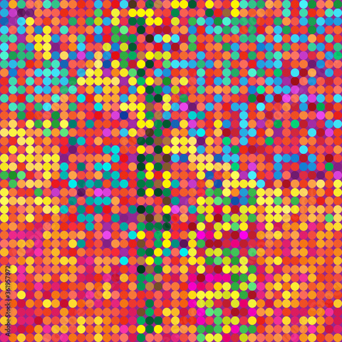 abstract dots background with random colors