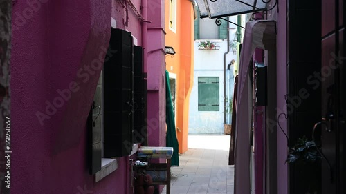 Wallpaper Mural Burano, Venice - Colorful buildings between the canals of the lagoon city Torontodigital.ca
