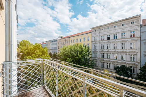 view from balcony in Berlin city