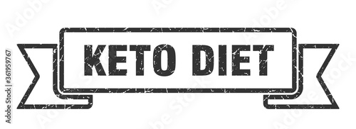 keto diet ribbon. keto diet grunge band sign. keto diet banner