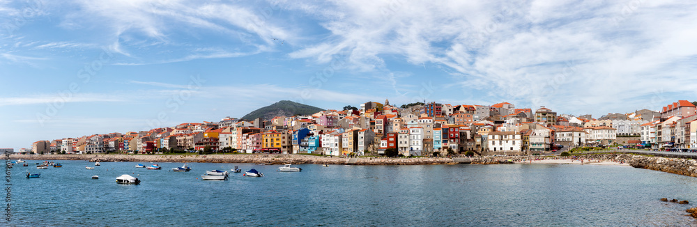 Traditional fishing village in A Guarda. Pontevedra. Tourism in Galicia. The most beautiful spots in Spain.