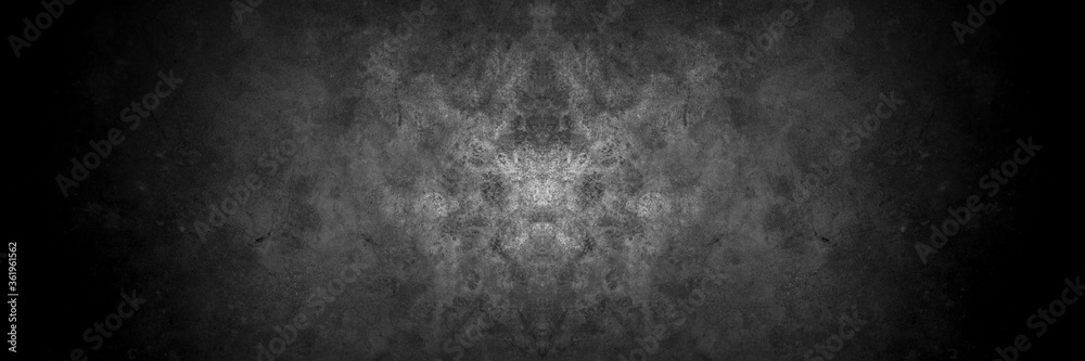 Old wall texture cement dark black gray  background abstract grey color design are light with white gradient background.