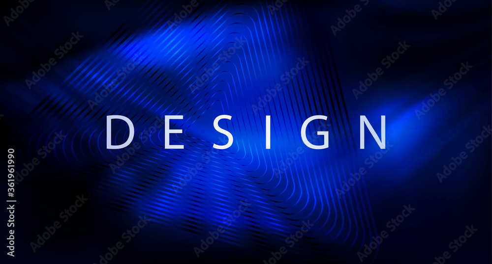 Abstract design with a gradient of blue and black shades, thin stripes Abstract design with a gradient of blue and black shades, thin stripes