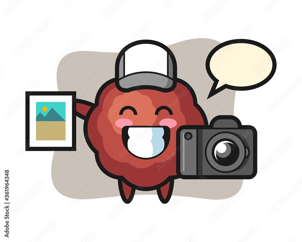Meatball cartoon as a photographer Meatball cartoon as a photographer