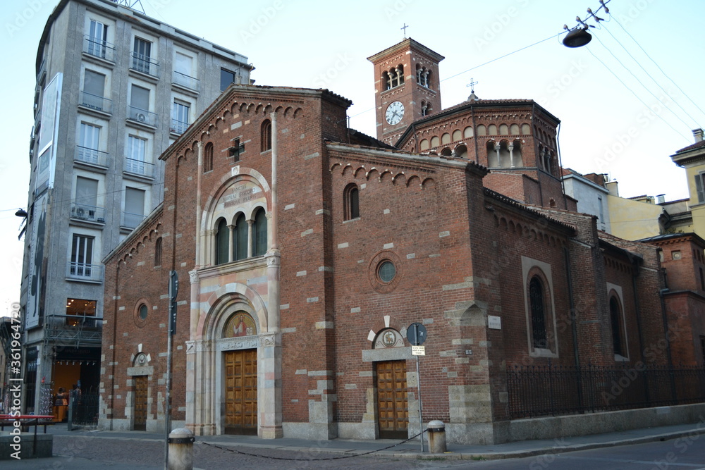 MILAN, ITALY – AUGUST 23, 2013: The Roman Catholic Church San Babila in Milan, Italy
