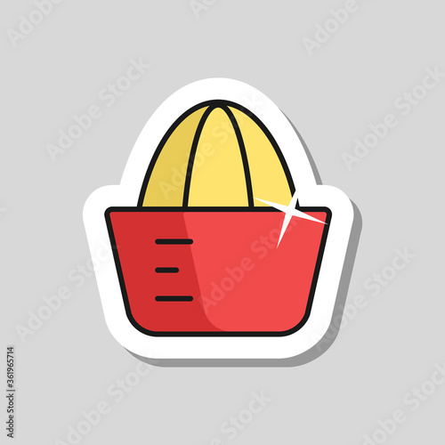 Lemon squeezer vector icon. Kitchen appliance