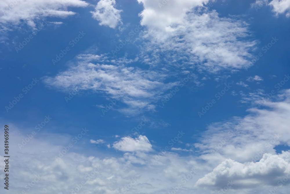 Fototapeta premium blue sky background with white clouds