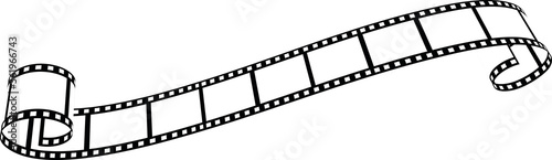 Film strip vector illustration on white