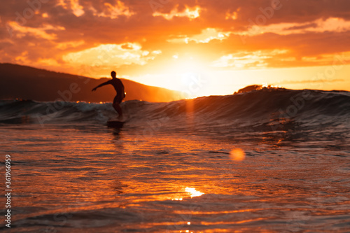 Surfing the sunset