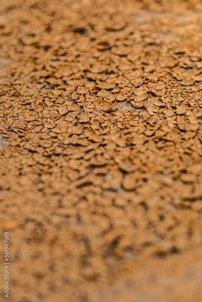 Top view shot of cracked soil