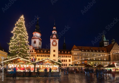 Christmas Market Chemnitz Saxony Germany December 2018