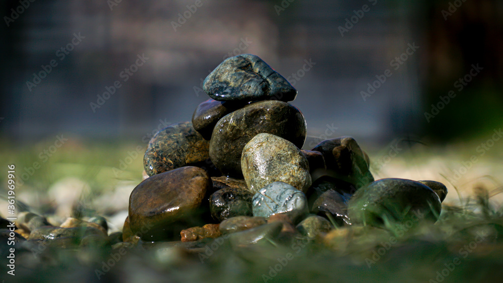 stones on the stone stones on the stone