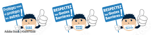 école, respectez les gestes barrières !