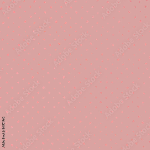 Seamless Rose Gold Pattern on Vintage Rose Background