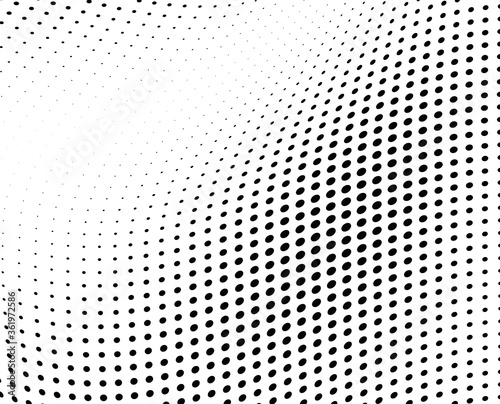 Gradient halftone dots background. Pop art template, texture. Vector illustration