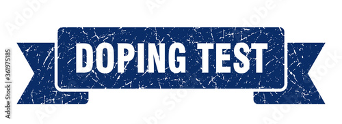 doping test ribbon. doping test grunge band sign. doping test banner