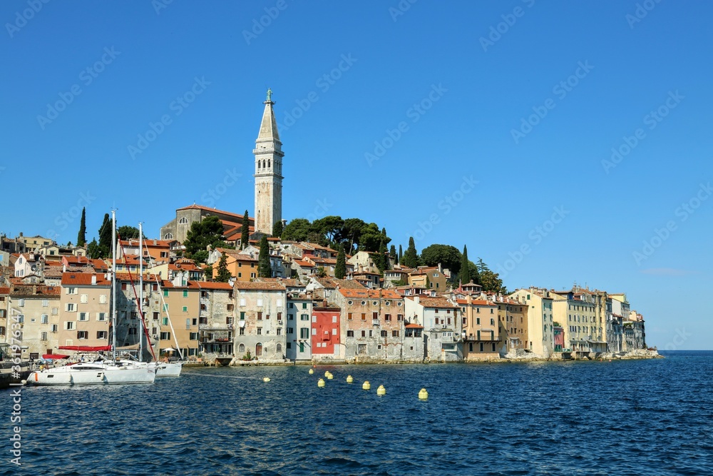 waterfront of the venetian town of Rovinj in Croatia waterfront of the venetian town of Rovinj in Croatia