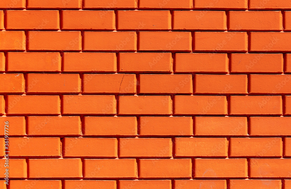 Red brick wall as an abstract background. Red brick wall as an abstract background.