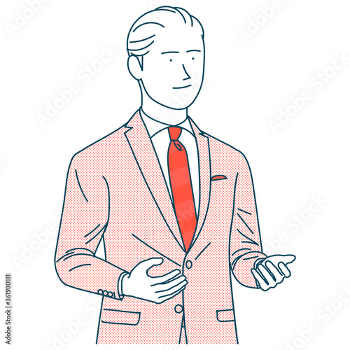 Man wearing a suit