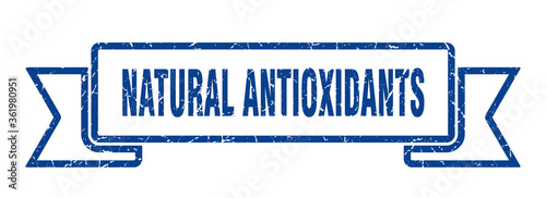 natural antioxidants ribbon. natural antioxidants grunge band sign. natural antioxidants banner