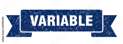 variable ribbon. variable grunge band sign. variable banner