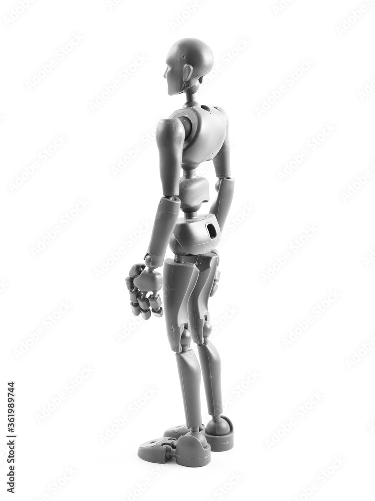 Puppet: Person standing upright - rear/side view Puppet: Person standing upright - rear/side view