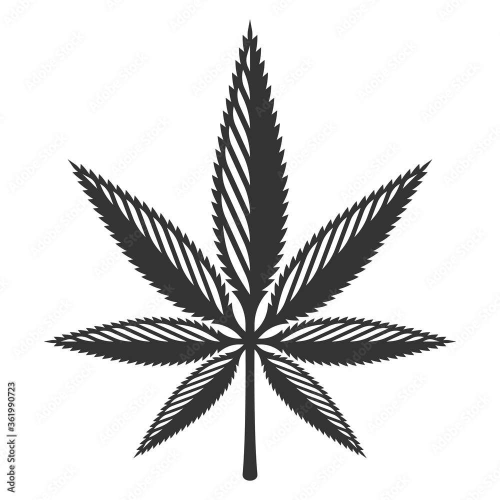 Marijuana / Cannabis leaf vector icon Marijuana / Cannabis leaf vector icon