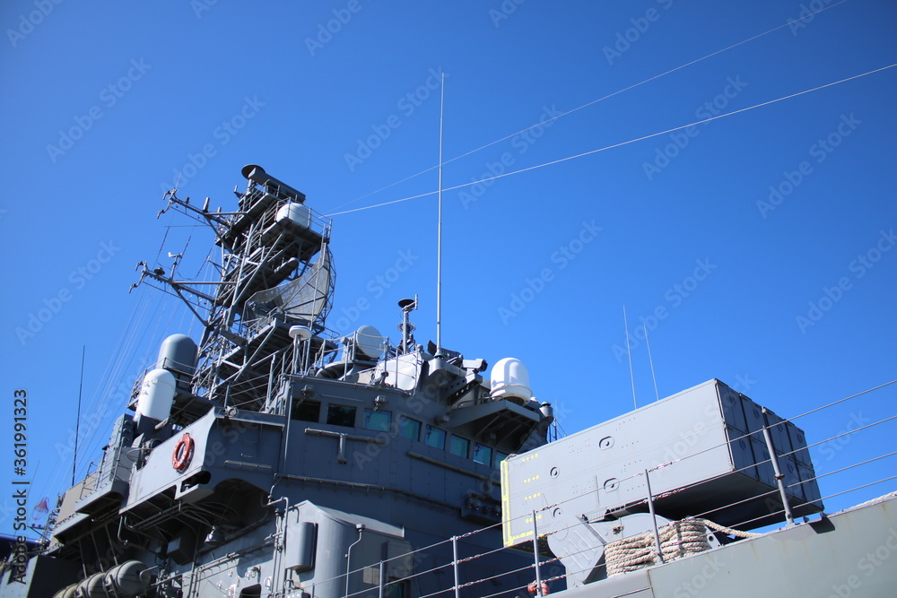 Naklejka premium military aircraft carrier