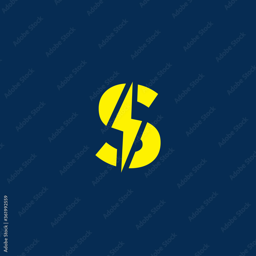 Initial letter s electric, thunder, power logo and icon vector illustration Initial letter s electric, thunder, power logo and icon vector illustration