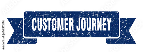customer journey ribbon. customer journey grunge band sign. customer journey banner