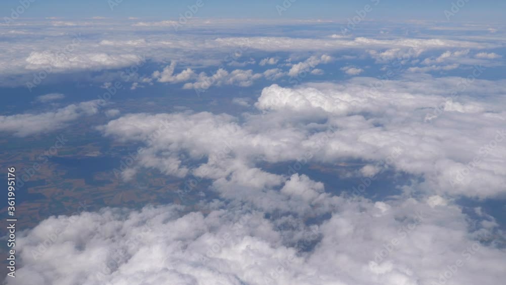 Flight above the clouds in 4k Flight above the clouds in 4k