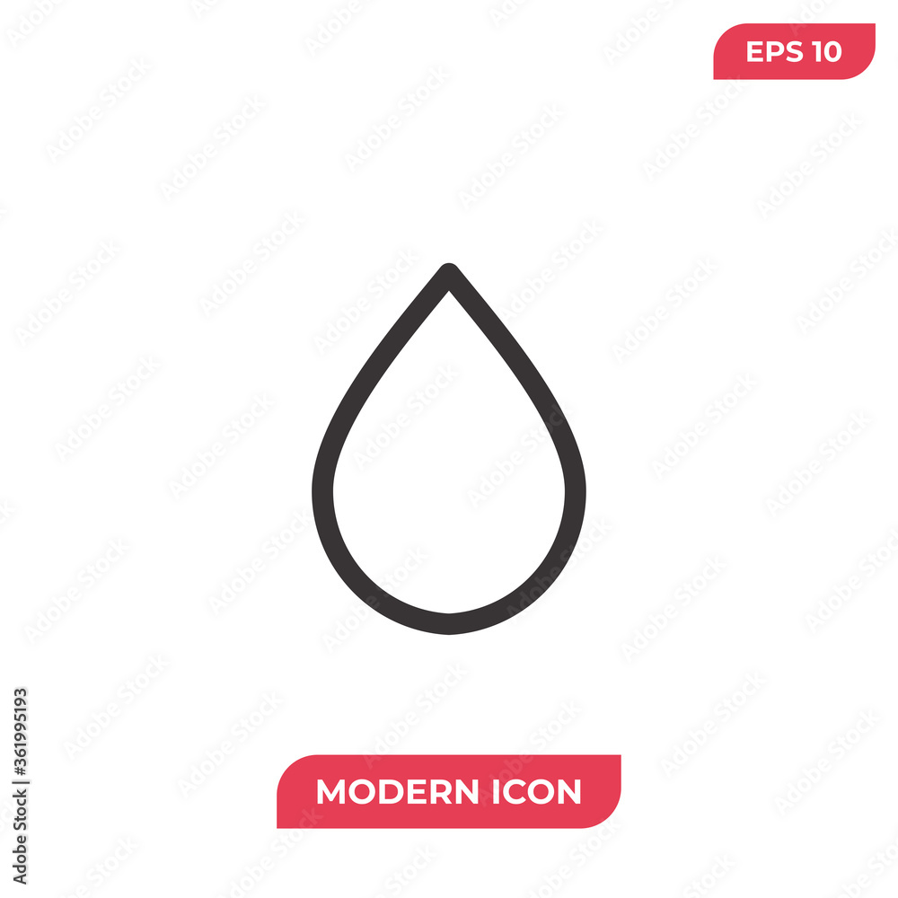 Drop icon vector. Water sign Drop icon vector. Water sign