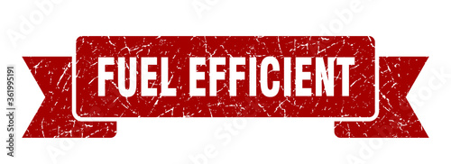 fuel efficient ribbon. fuel efficient grunge band sign. fuel efficient banner