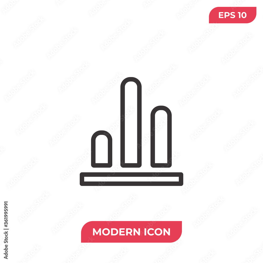 Graphic icon vector. Chart sign Graphic icon vector. Chart sign
