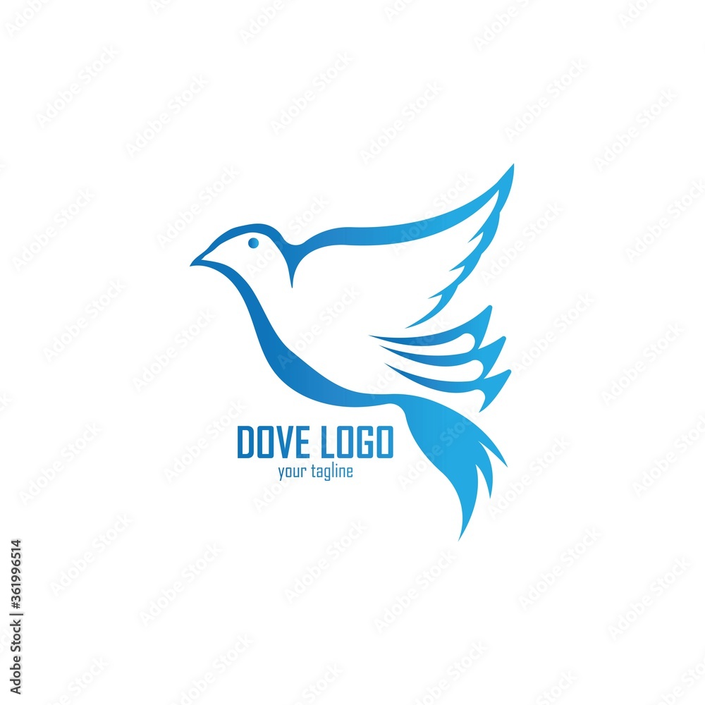 Dove Logo Template vector illustration,