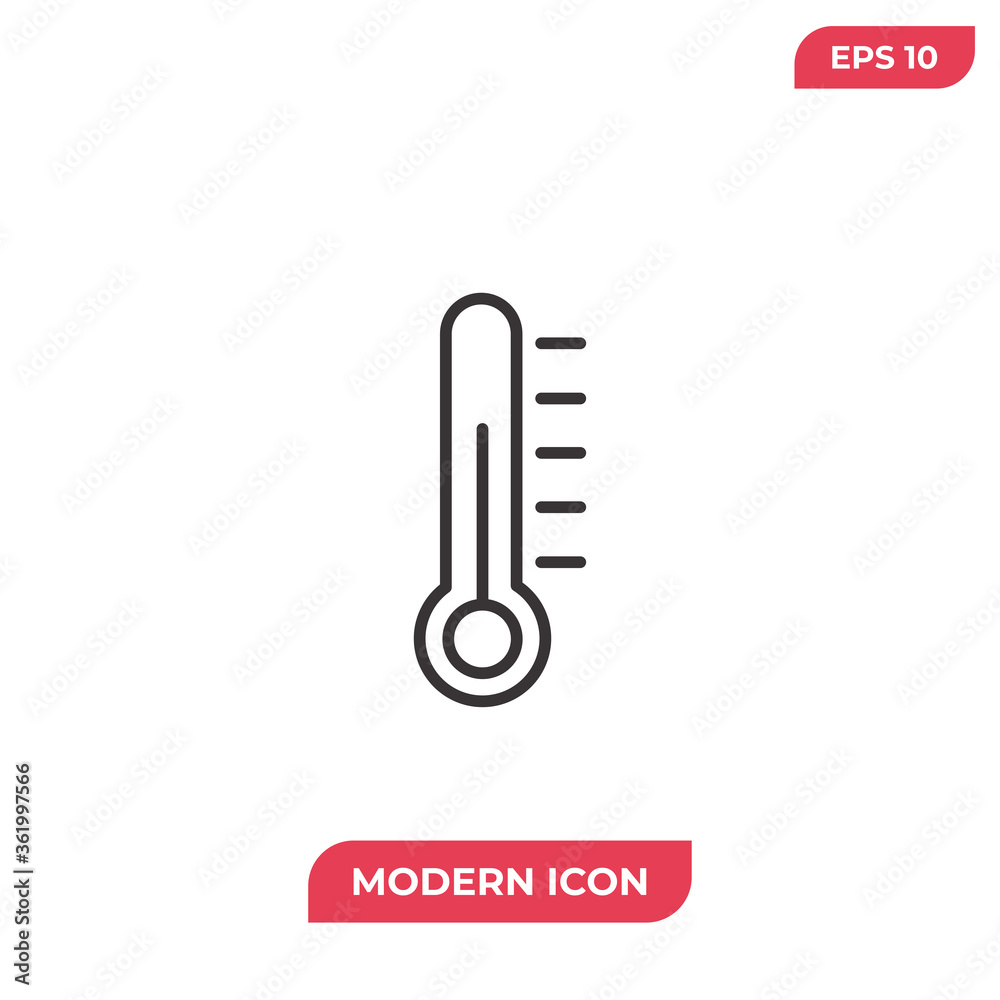 Thermometer icon vector. Temperature sign Thermometer icon vector. Temperature sign