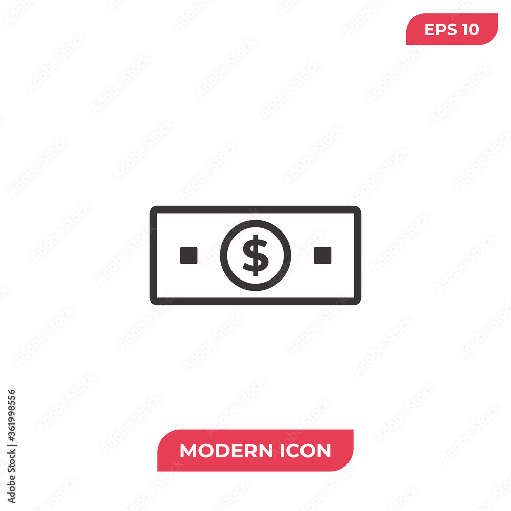Money icon vector. Cash sign Money icon vector. Cash sign