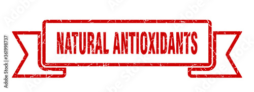 natural antioxidants ribbon. natural antioxidants grunge band sign. natural antioxidants banner