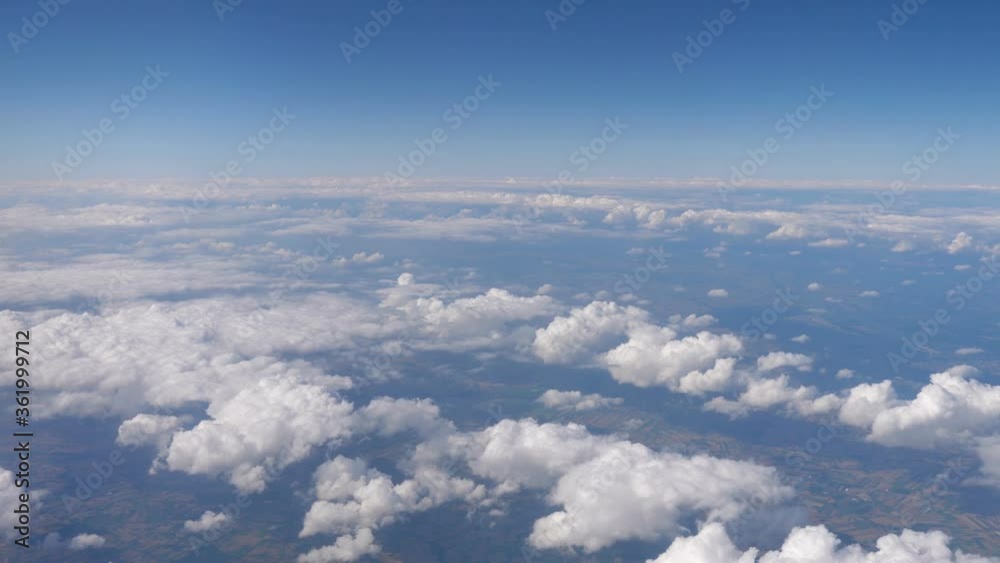 Flight above the clouds in 4k Flight above the clouds in 4k