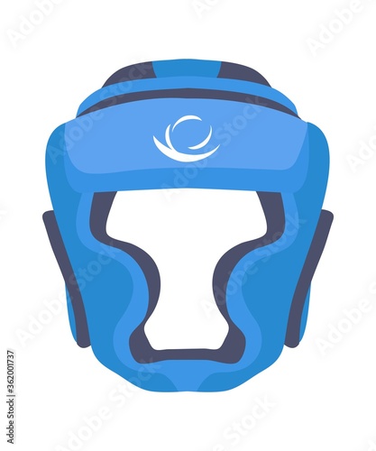 Sports boxing helmet isolated on white background
