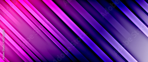 Bright gradient neon lines abstract background