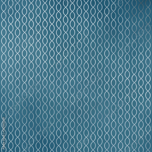 Seamless Silver Pattern on Vintage Teal Background