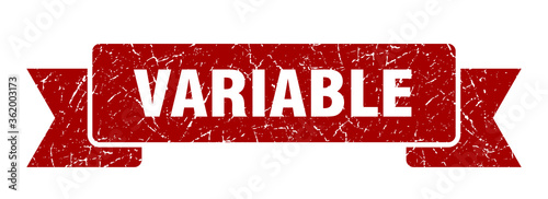 variable ribbon. variable grunge band sign. variable banner