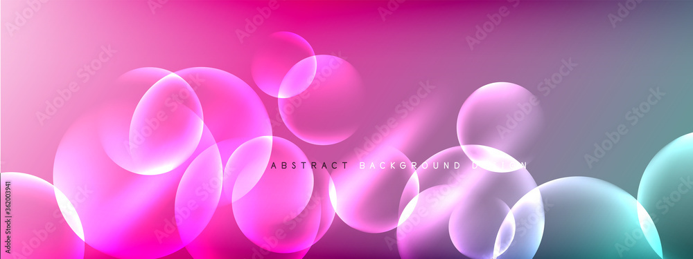 Vector abstract background liquid bubble circles on fluid gradient with shadows and light effects. Shiny design templates for text Vector abstract background liquid bubble circles on fluid gradient with shadows and light effects. Shiny design templates for text