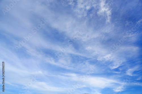 blue sky with white soft cloud background