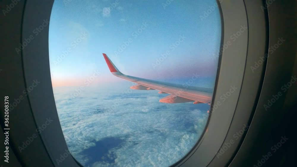 Plane flying in sky above clouds. Plane flying in sky above clouds.