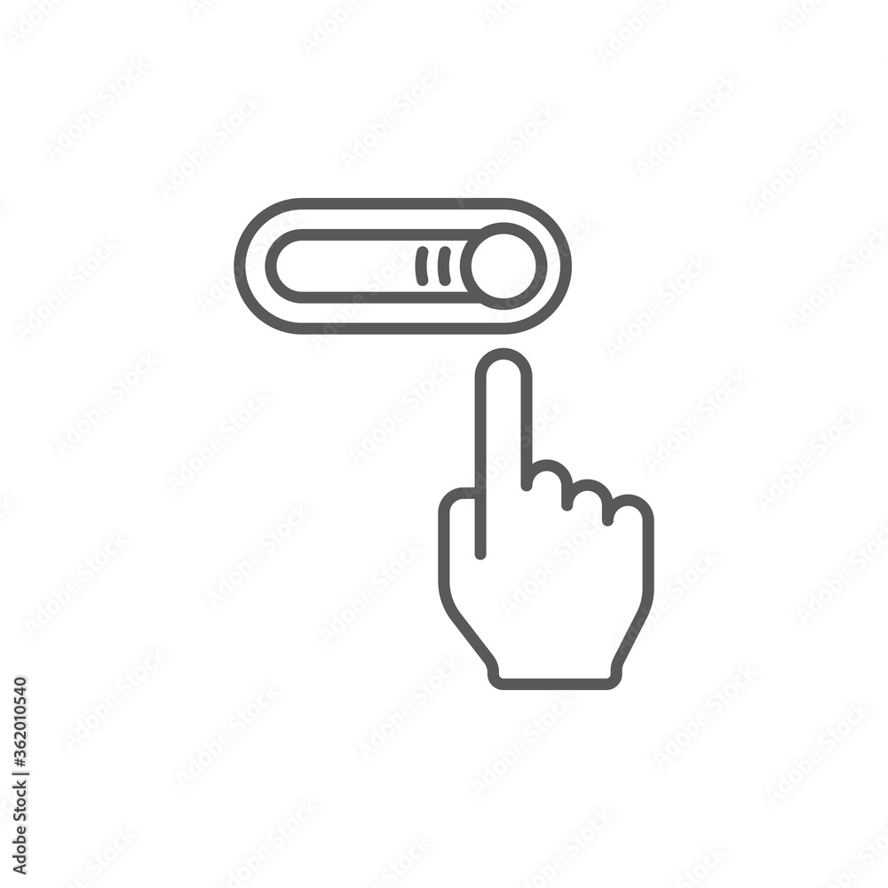 Switch off after use vector icon symbol energy saving isolated on white background Switch off after use vector icon symbol energy saving isolated on white background
