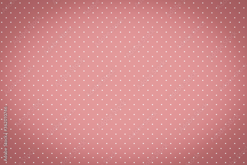 White polka dot pink background White polka dot pink background