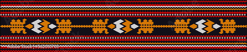 The traditional ornament of the inhabitants of the east and the Arab world.